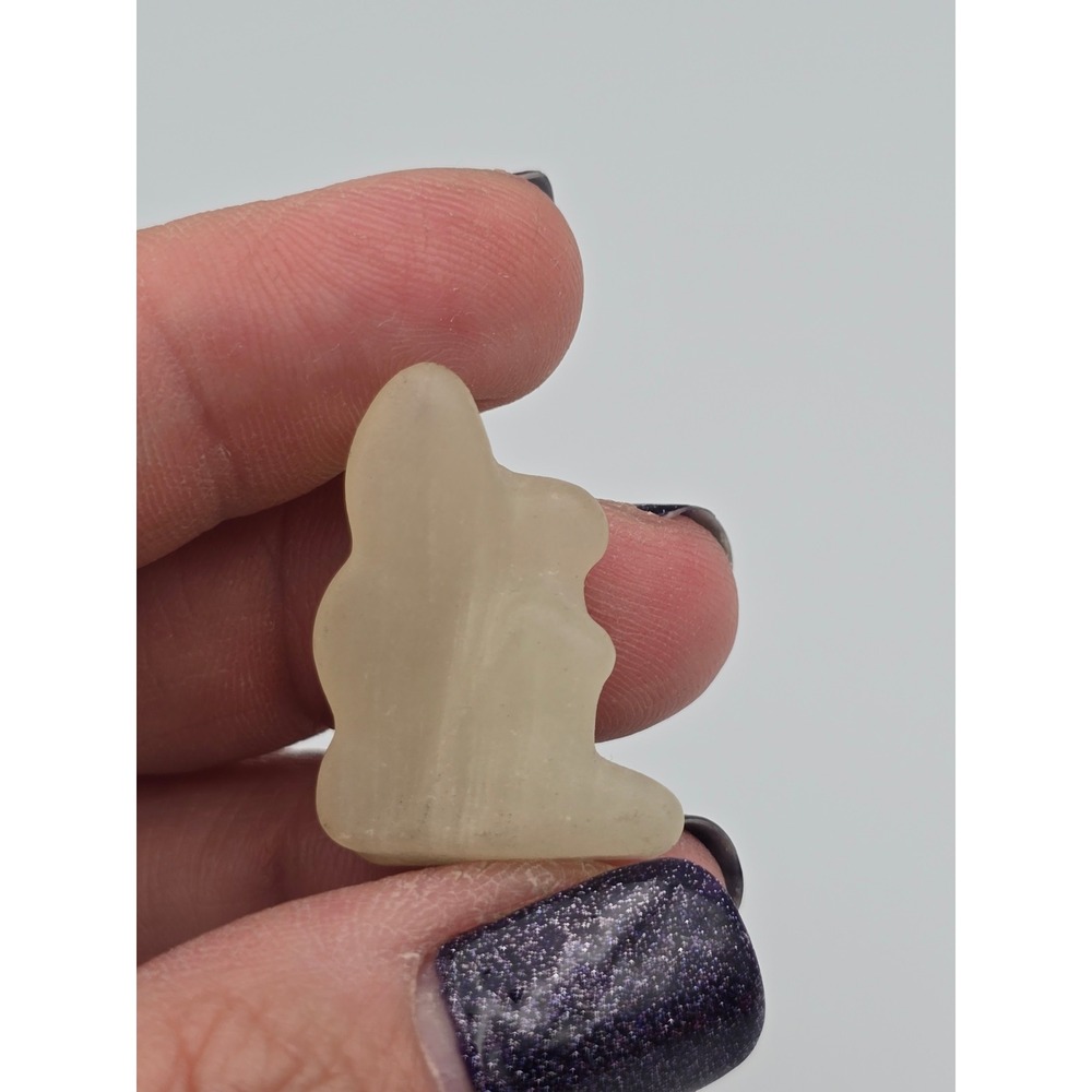 Set of 3 Crystal Carved Miniatures Goddess Ghost squirrel,  dollhouse, minis‎ - Picture 8 of 11